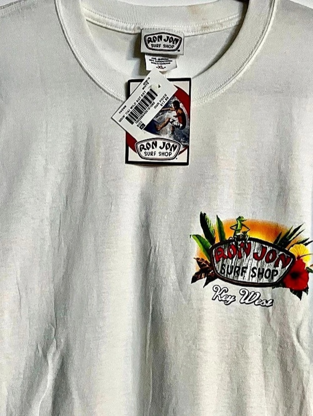 Ron Jon Graphic Short Sleeve Tee White XL NWT